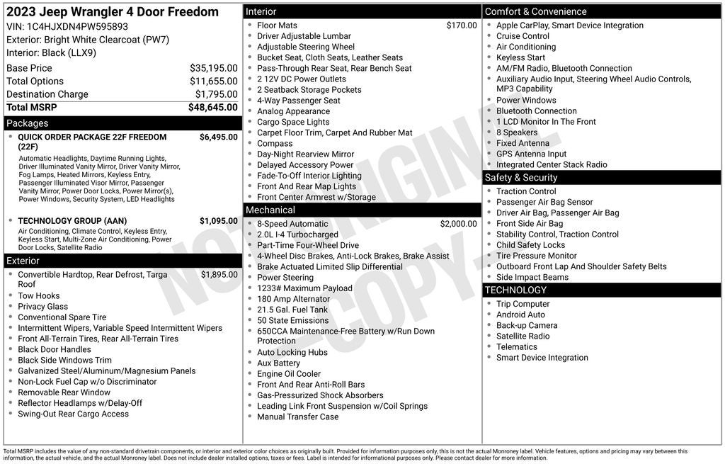 2023 Jeep Wrangler Sport S