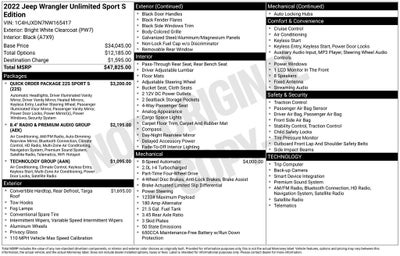 2022 Jeep Wrangler Unlimited Sport S