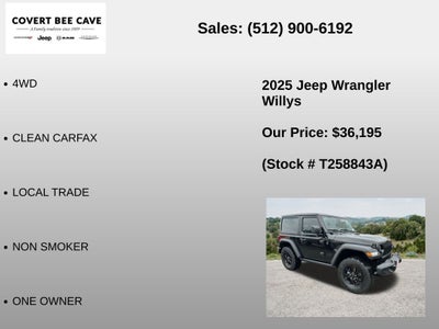 2025 Jeep Wrangler Willys