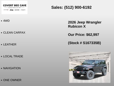 2026 Jeep Wrangler Rubicon X