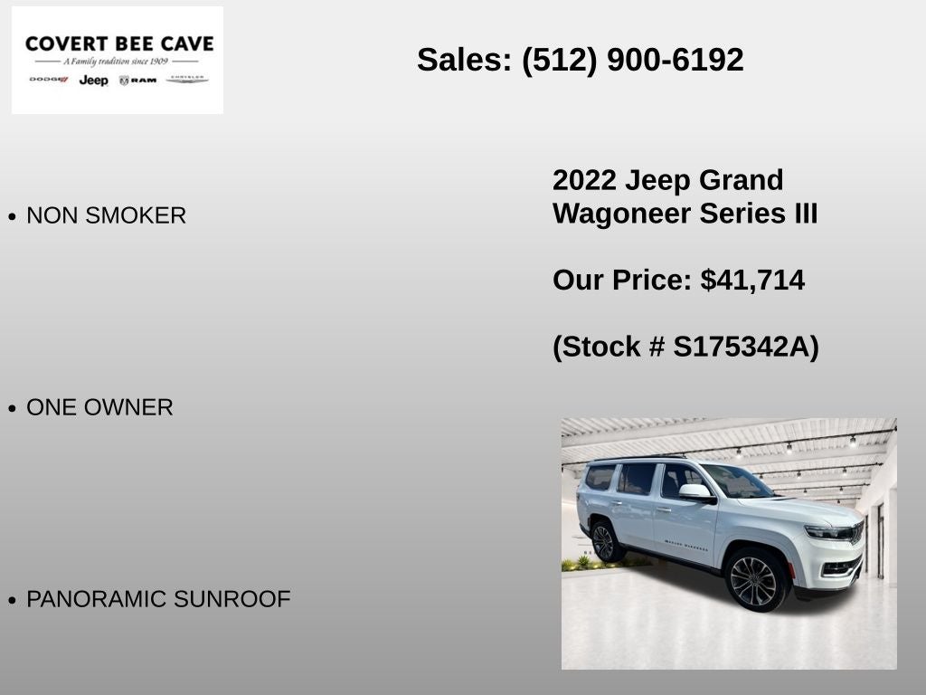 2022 Jeep Grand Wagoneer Series III