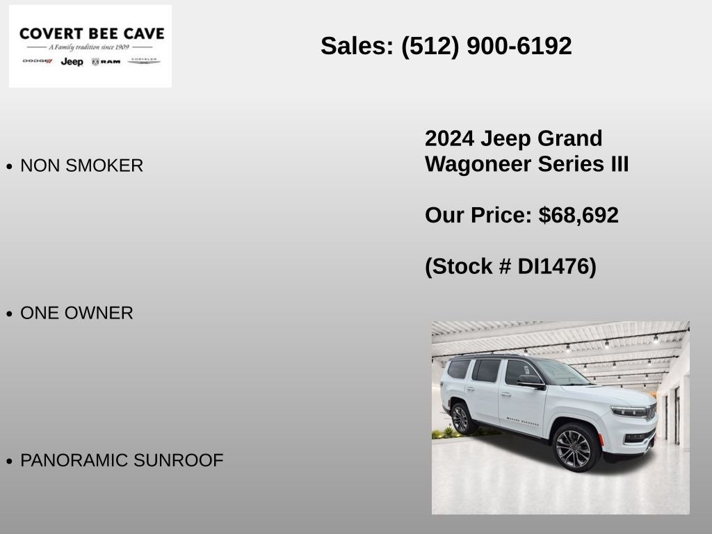 2024 Jeep Grand Wagoneer Series III