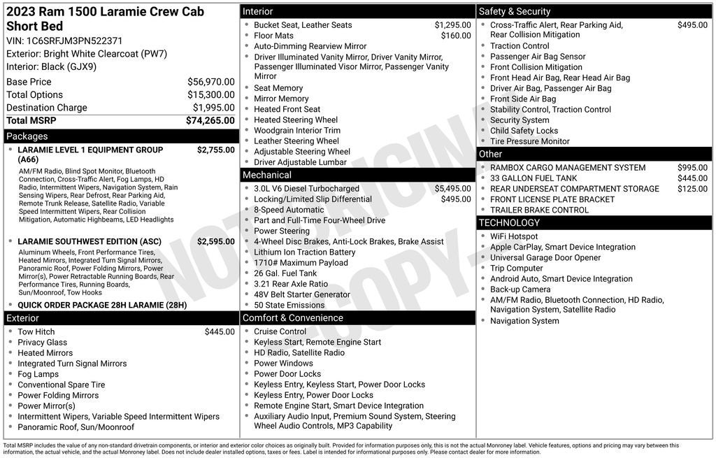 2023 RAM 1500 Laramie