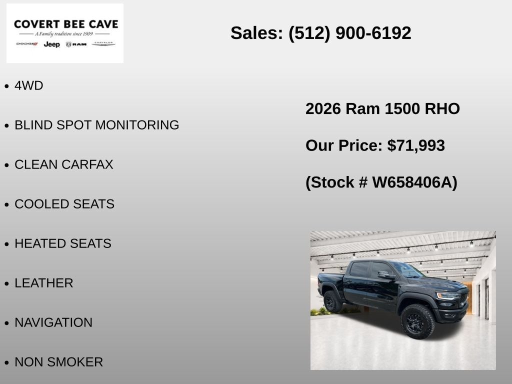 2026 RAM 1500 RHO