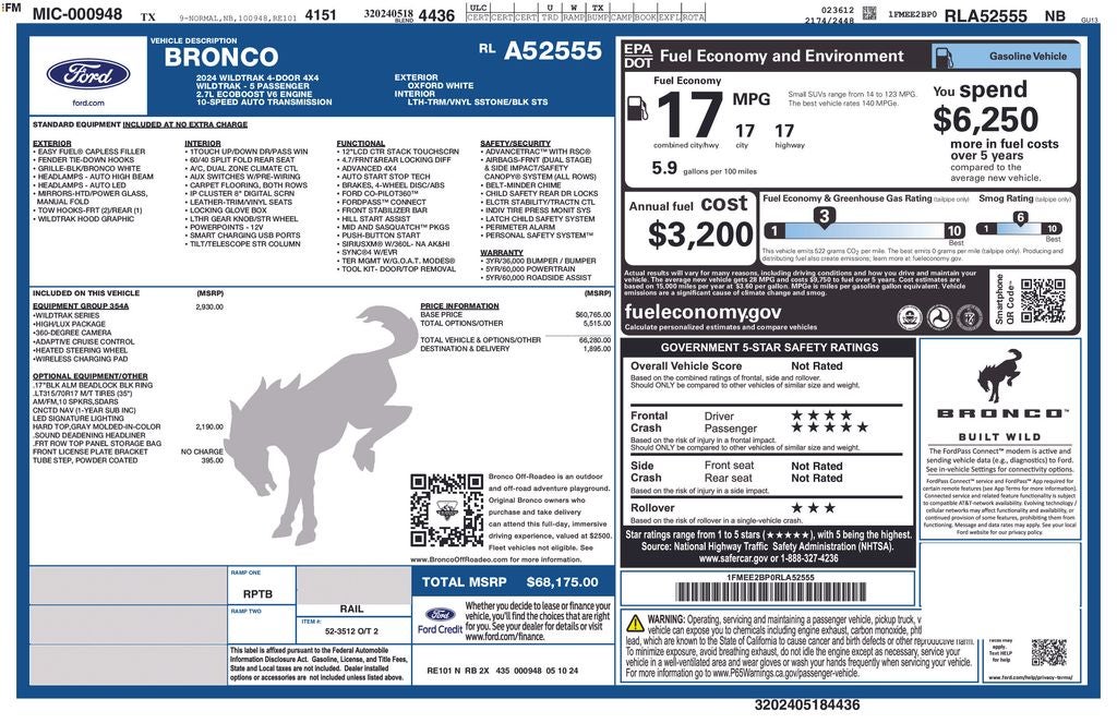 2024 Ford Bronco Wildtrak