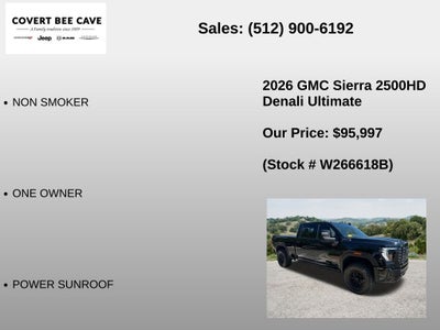2026 GMC Sierra 2500HD Denali Ultimate