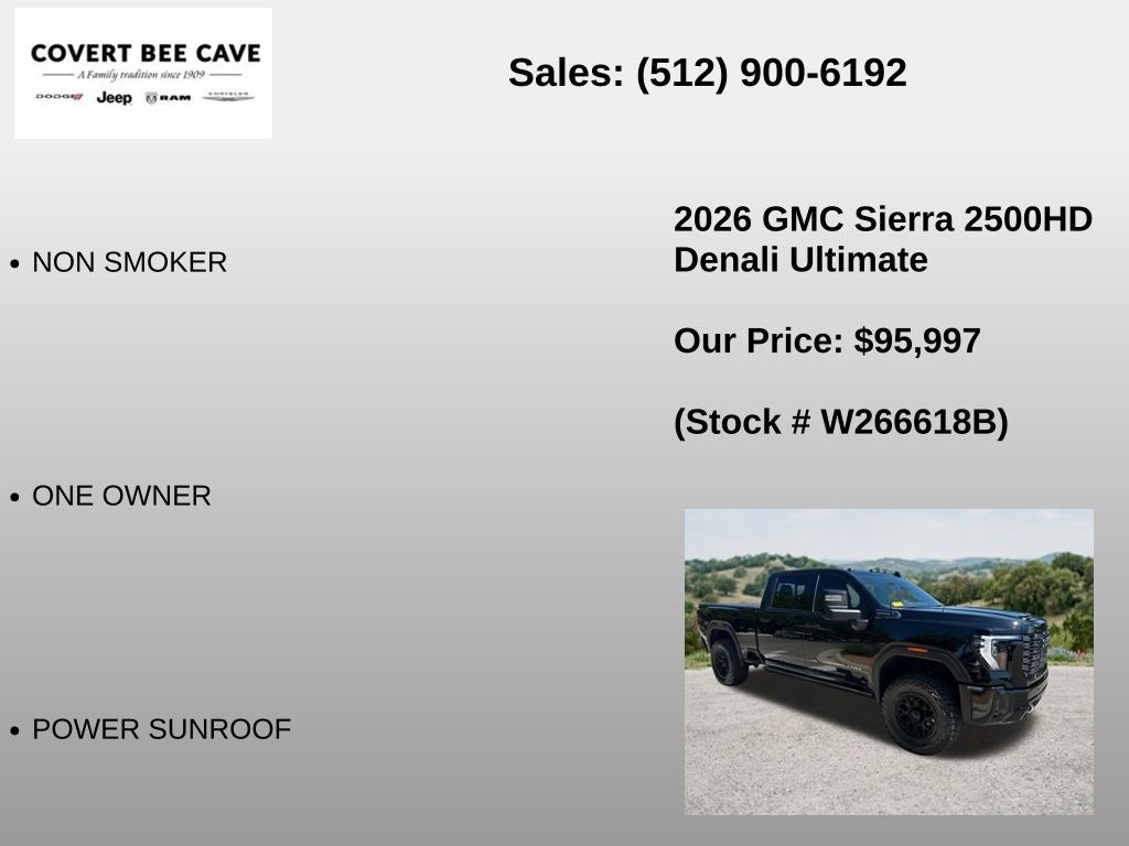 2026 GMC Sierra 2500HD Denali Ultimate