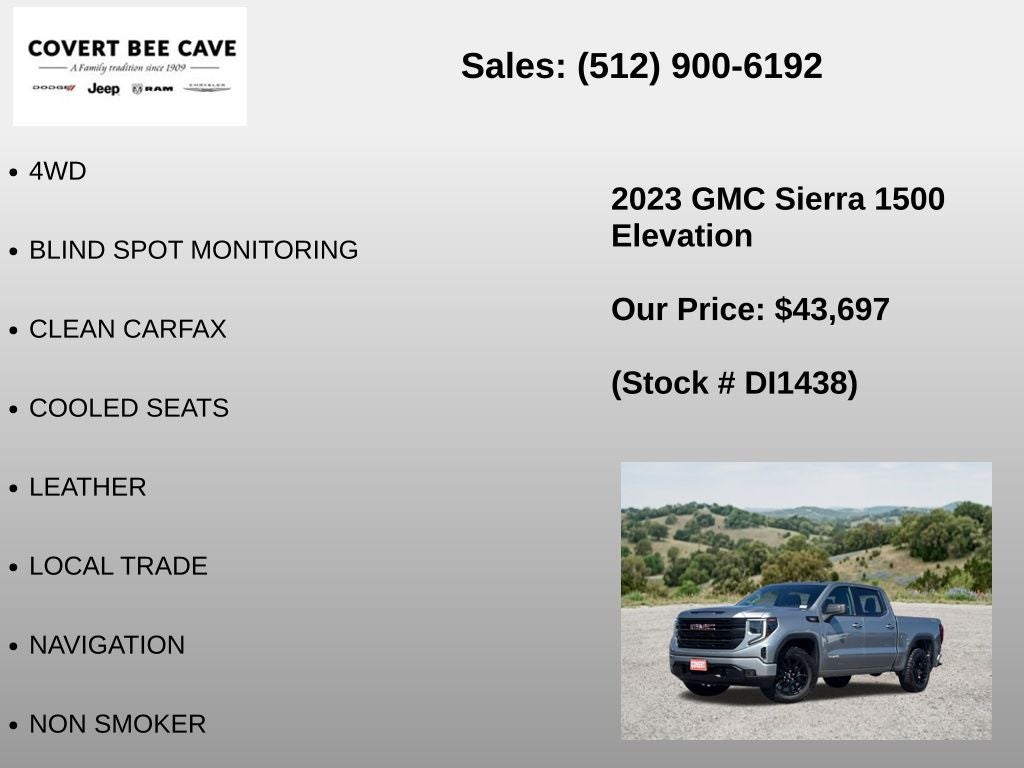 2023 GMC Sierra 1500 Elevation