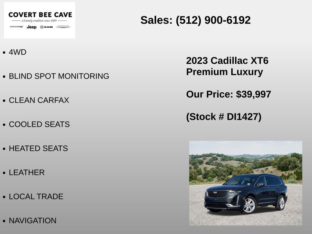 2023 Cadillac XT6 Premium Luxury