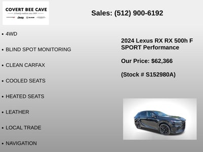 2024 Lexus RX 500h F SPORT Performance