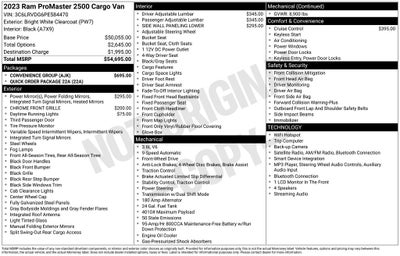 2023 RAM ProMaster 2500 High Roof