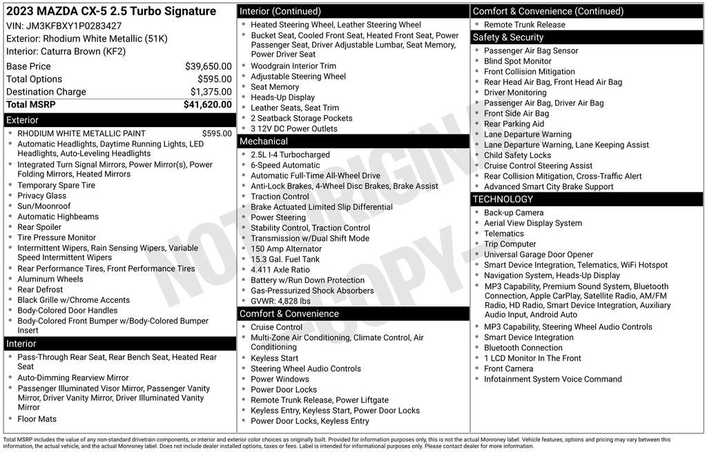 2023 Mazda Mazda CX-5 2.5 Turbo Signature
