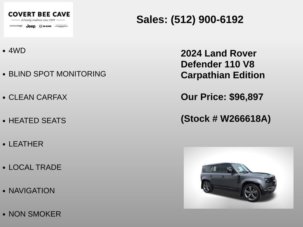 2024 Land Rover Defender 110 Carpathian Edition