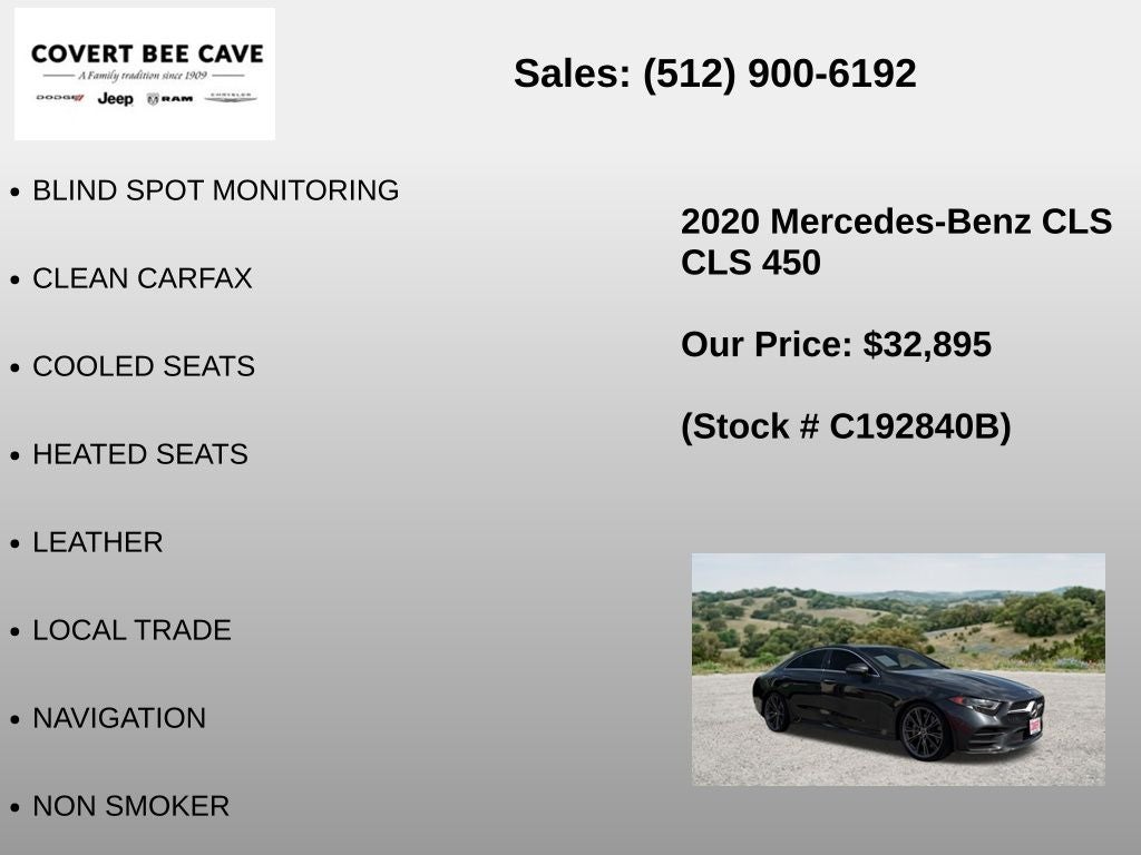 2020 Mercedes-Benz CLS CLS 450