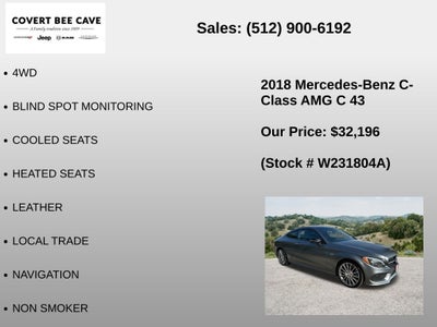 2018 Mercedes-Benz C-Class C 43 AMG® 4MATIC®