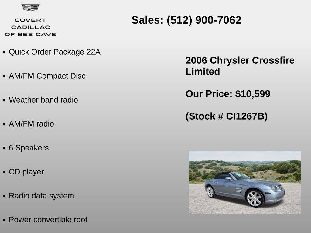 2006 Chrysler Crossfire Limited