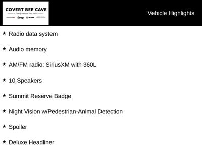 2023 Jeep Grand Cherokee Summit Reserve
