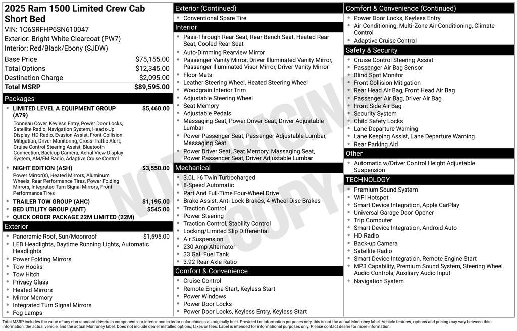 2025 RAM 1500 Limited