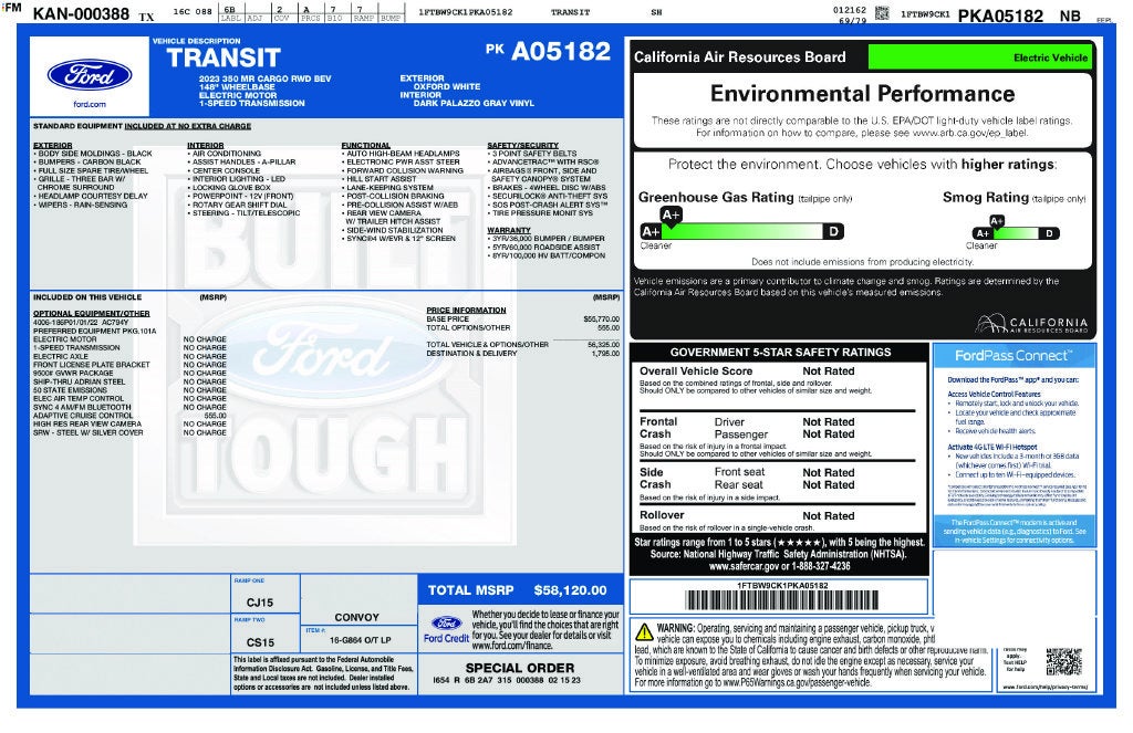 2023 Ford E-Transit-350 Base