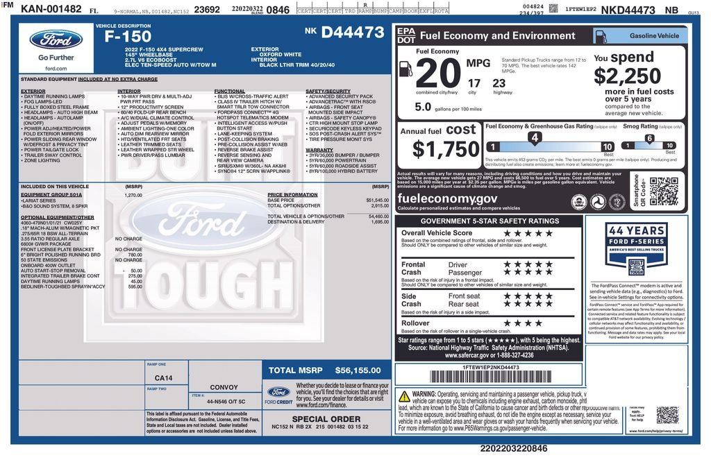 2022 Ford F-150 Lariat