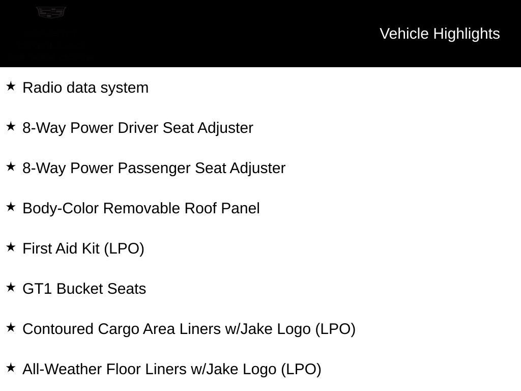 2024 Chevrolet Corvette Stingray 1LT
