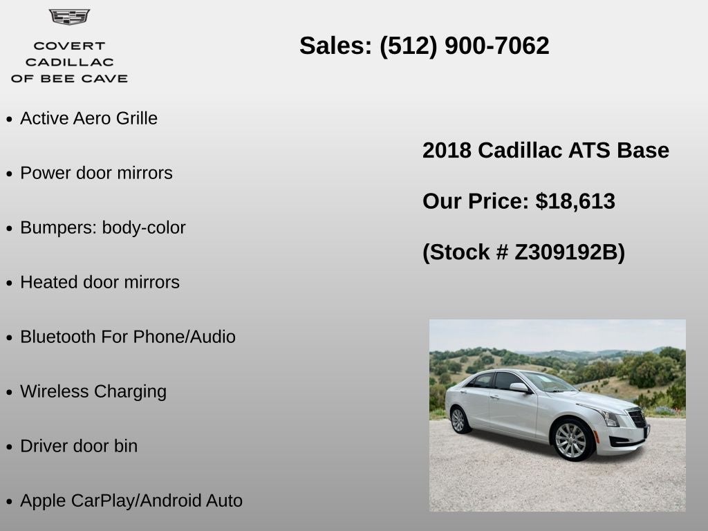2018 Cadillac ATS 2.0L Turbo