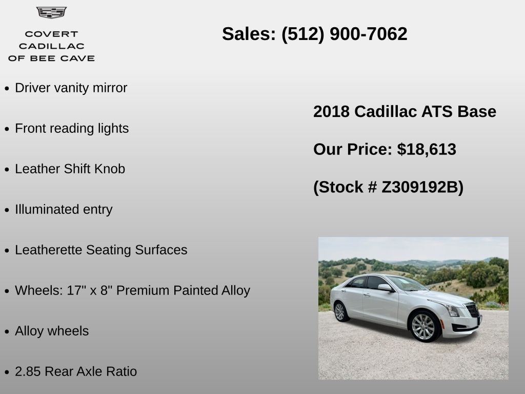 2018 Cadillac ATS 2.0L Turbo