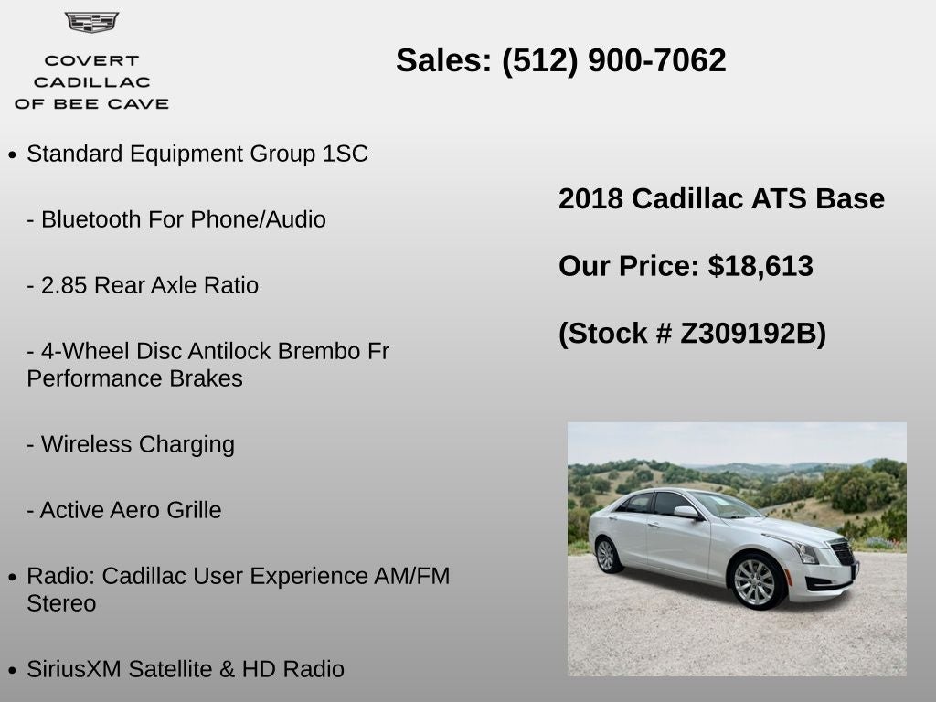 2018 Cadillac ATS 2.0L Turbo