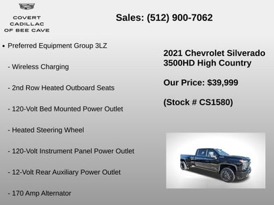 2021 Chevrolet Silverado 3500HD High Country