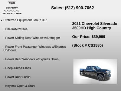 2021 Chevrolet Silverado 3500HD High Country