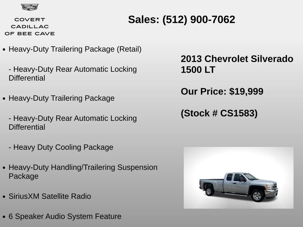 2013 Chevrolet Silverado 1500 LT