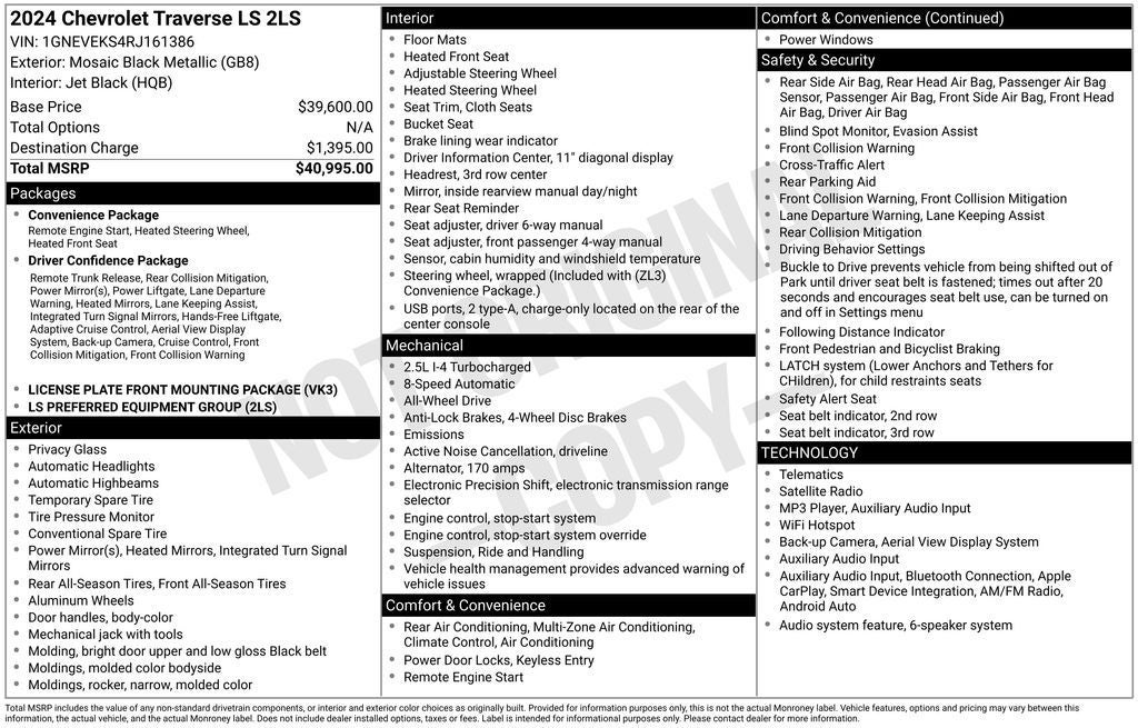 2024 Chevrolet Traverse LS