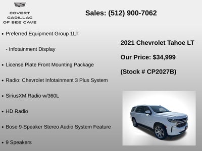 2021 Chevrolet Tahoe LT