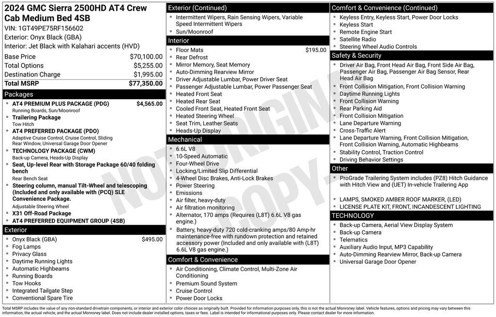 2024 GMC Sierra 2500HD AT4