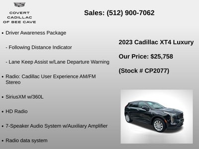 2023 Cadillac XT4 Luxury