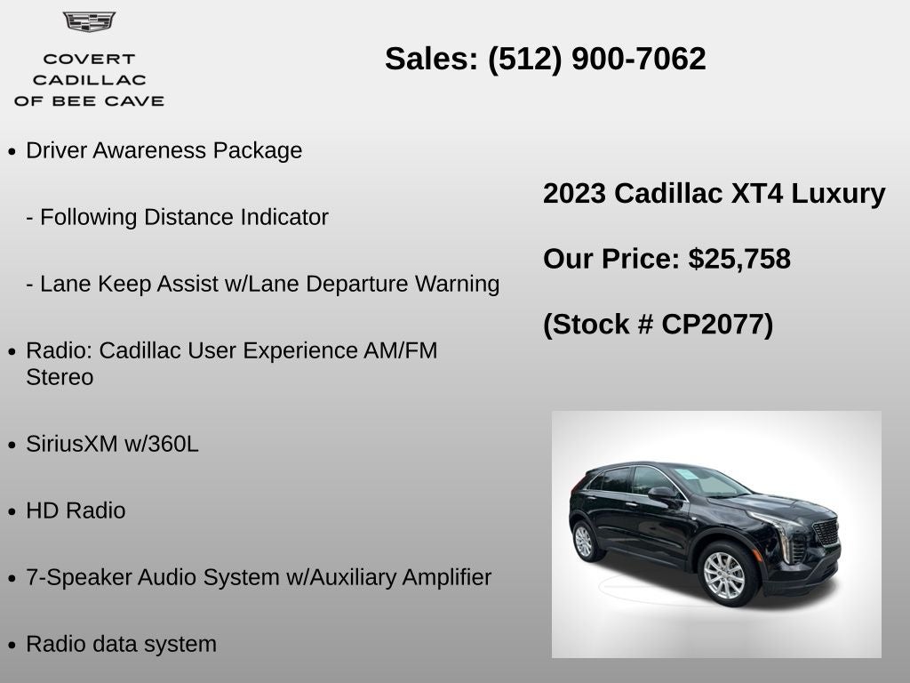 2023 Cadillac XT4 Luxury