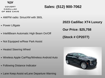 2023 Cadillac XT4 Luxury