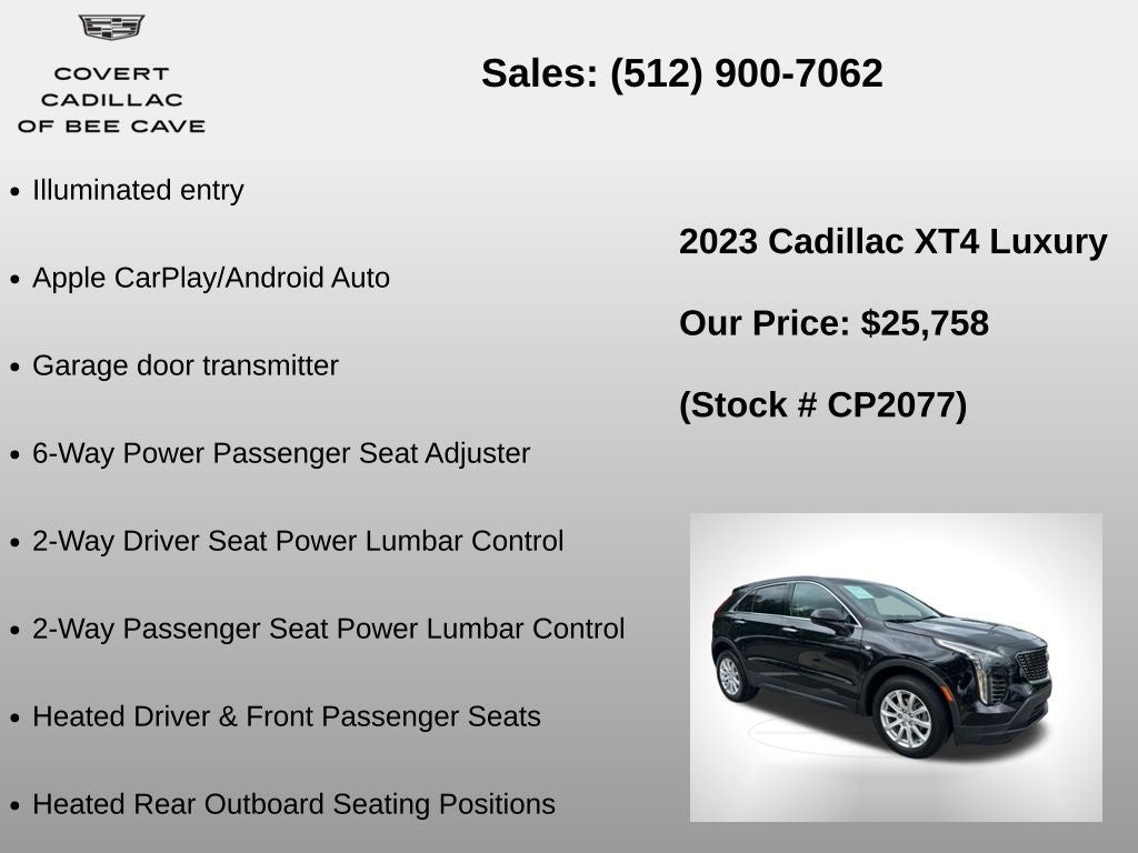 2023 Cadillac XT4 Luxury