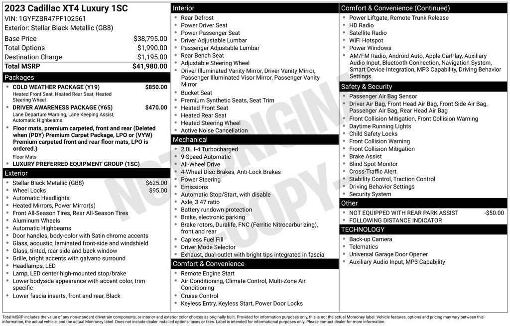 2023 Cadillac XT4 Luxury