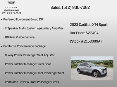 2023 Cadillac XT4 Sport