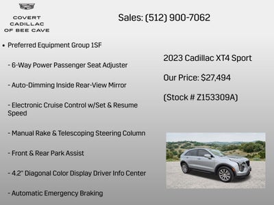 2023 Cadillac XT4 Sport