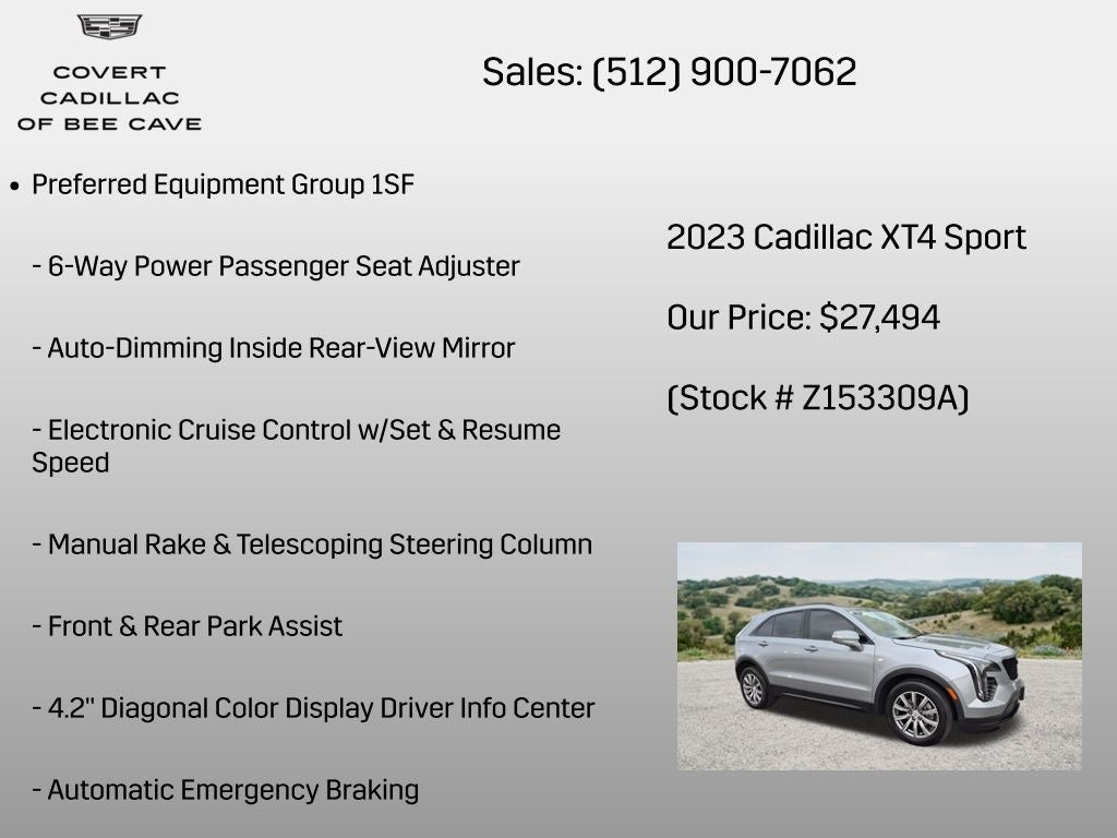 2023 Cadillac XT4 Sport