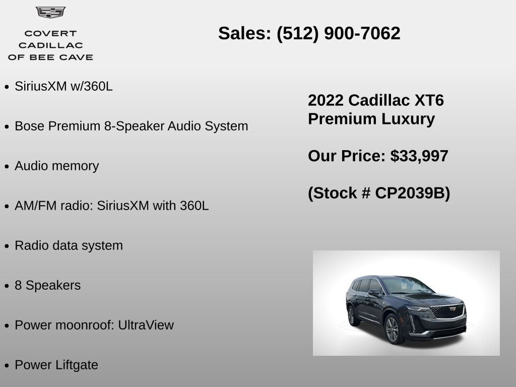 2022 Cadillac XT6 Premium Luxury