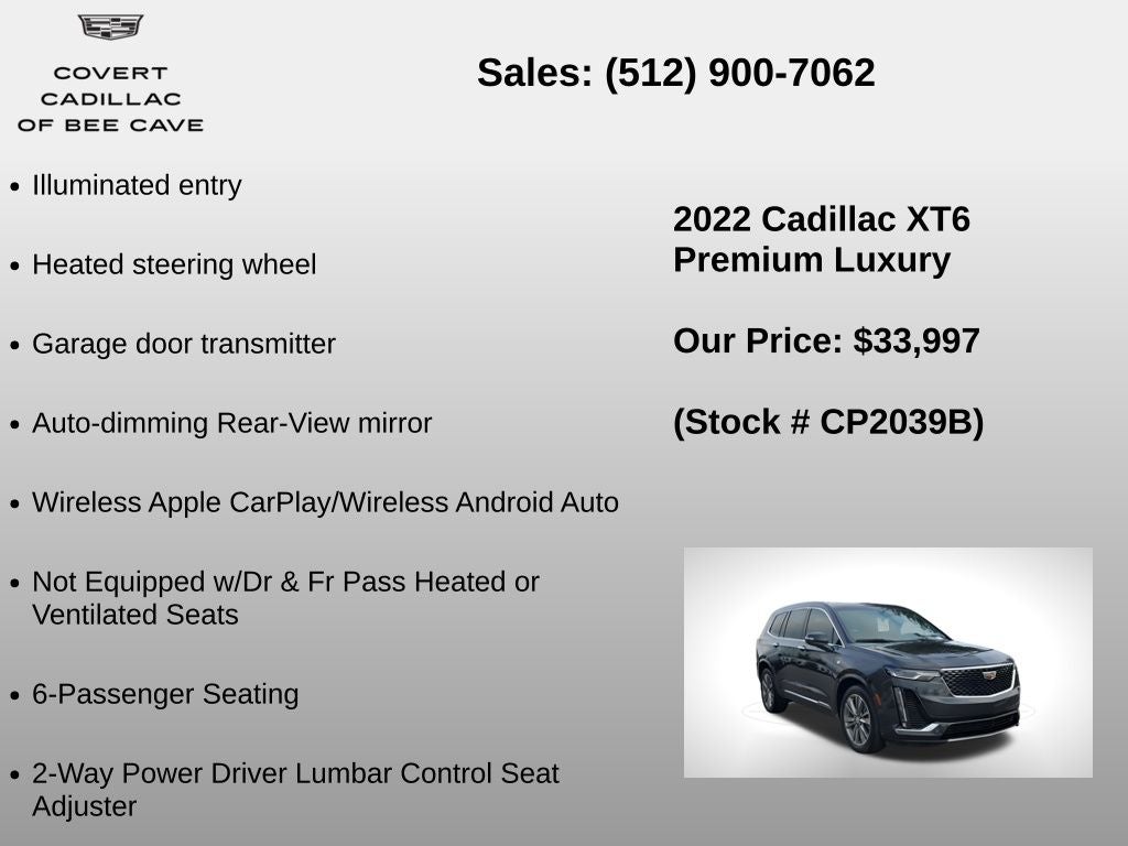 2022 Cadillac XT6 Premium Luxury
