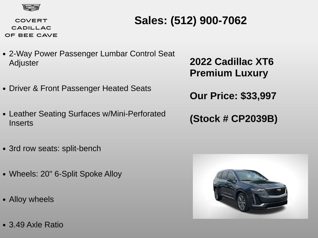 2022 Cadillac XT6 Premium Luxury
