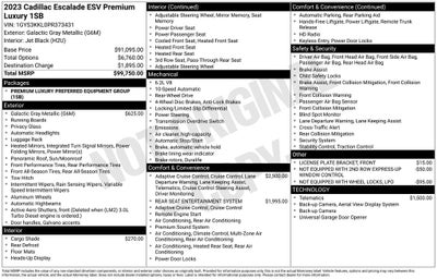 2023 Cadillac Escalade ESV Premium