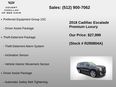 2018 Cadillac Escalade Premium Luxury