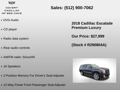 2018 Cadillac Escalade Premium Luxury