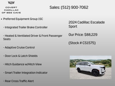 2024 Cadillac Escalade Sport