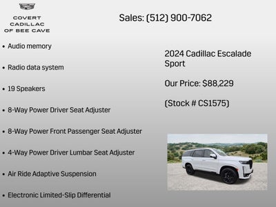 2024 Cadillac Escalade Sport